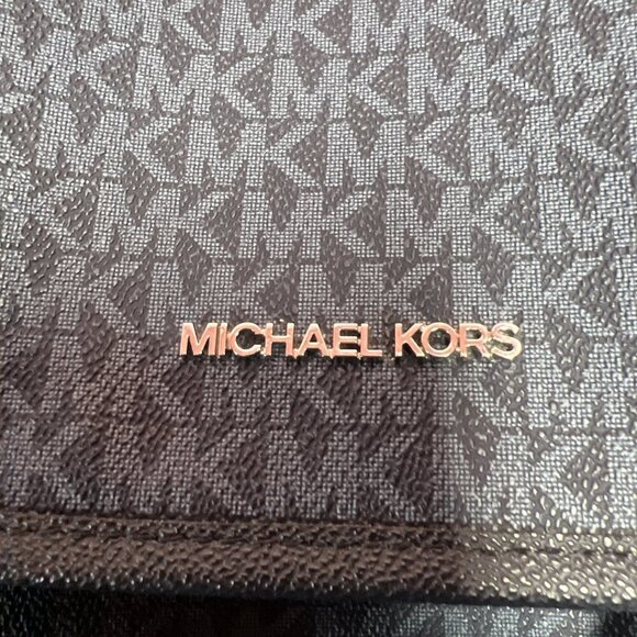 Michael Kors Cooper Admiral Blue Logo Large Backpack Flip Top Adjustable Straps - Picture 2 of 16